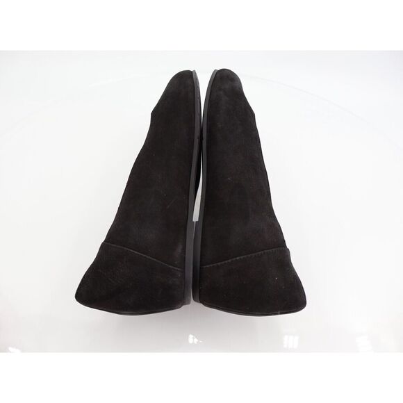 Eileen Fisher Womens Una Hidden Wedge Ballet Flats Size 8 Black Suede Round Toe - Picture 6 of 8